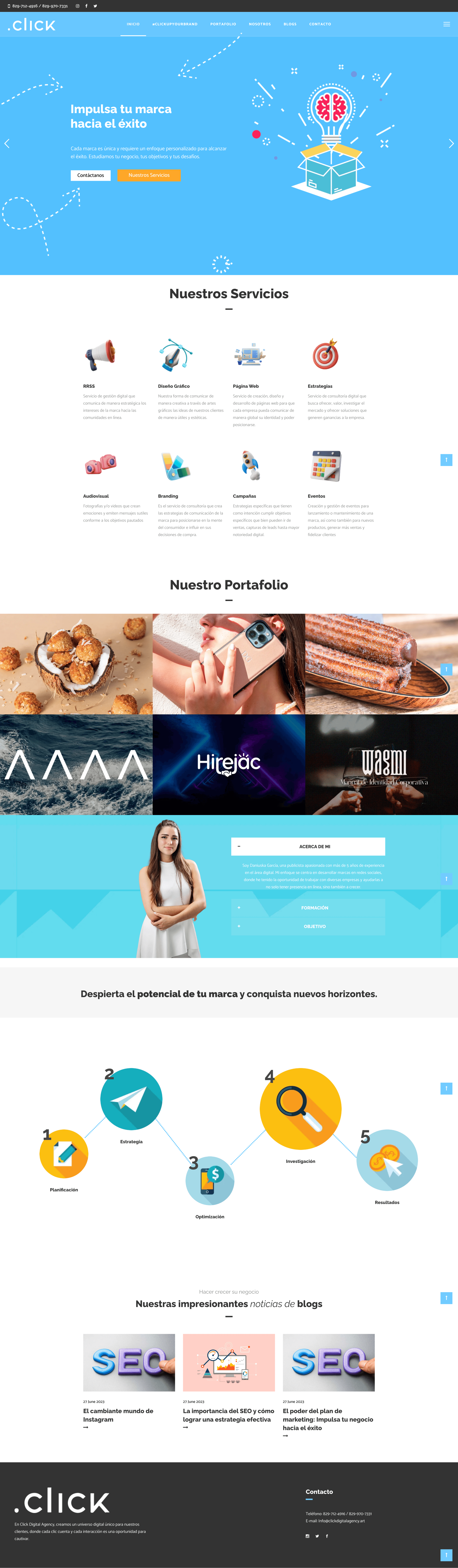 Sitio web de Click Digital Agency por TAKUM — pantalla 1