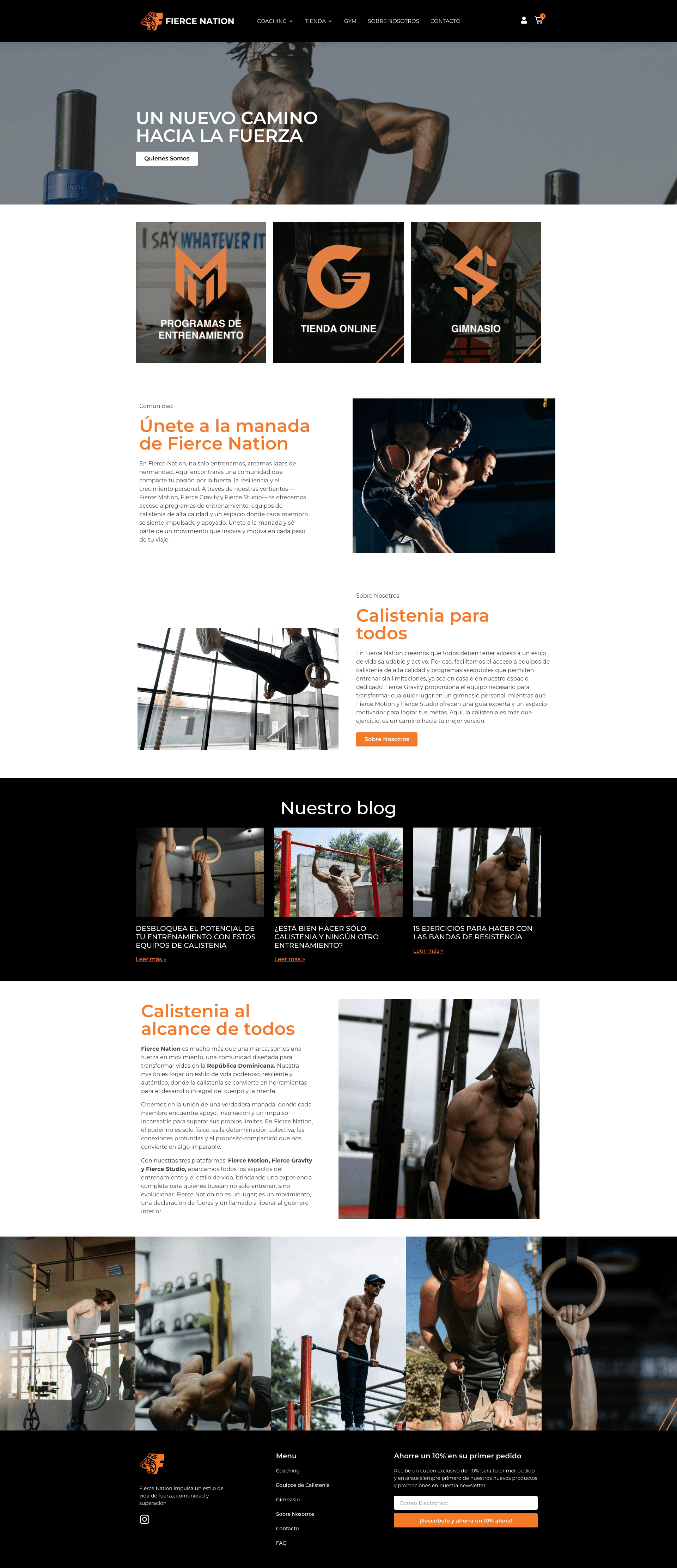 Sitio web de Fierce Nation por TAKUM — pantalla 1