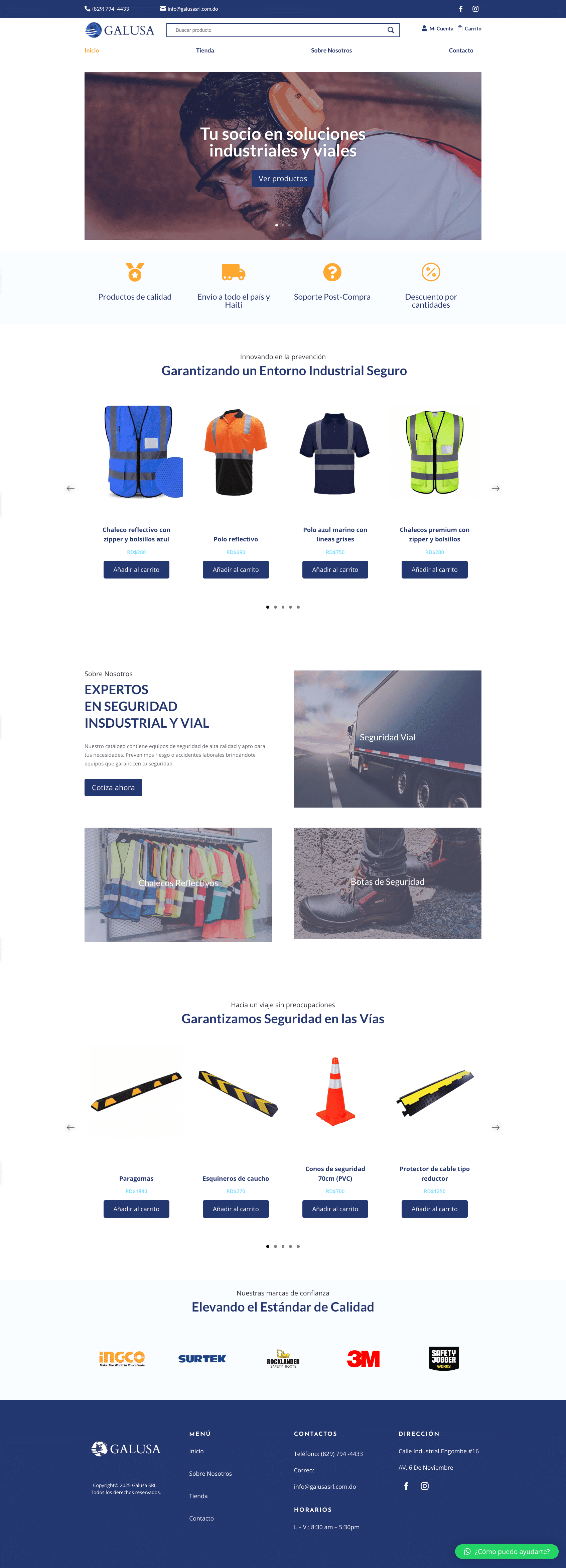 Sitio web de Galusa por TAKUM — pantalla 1