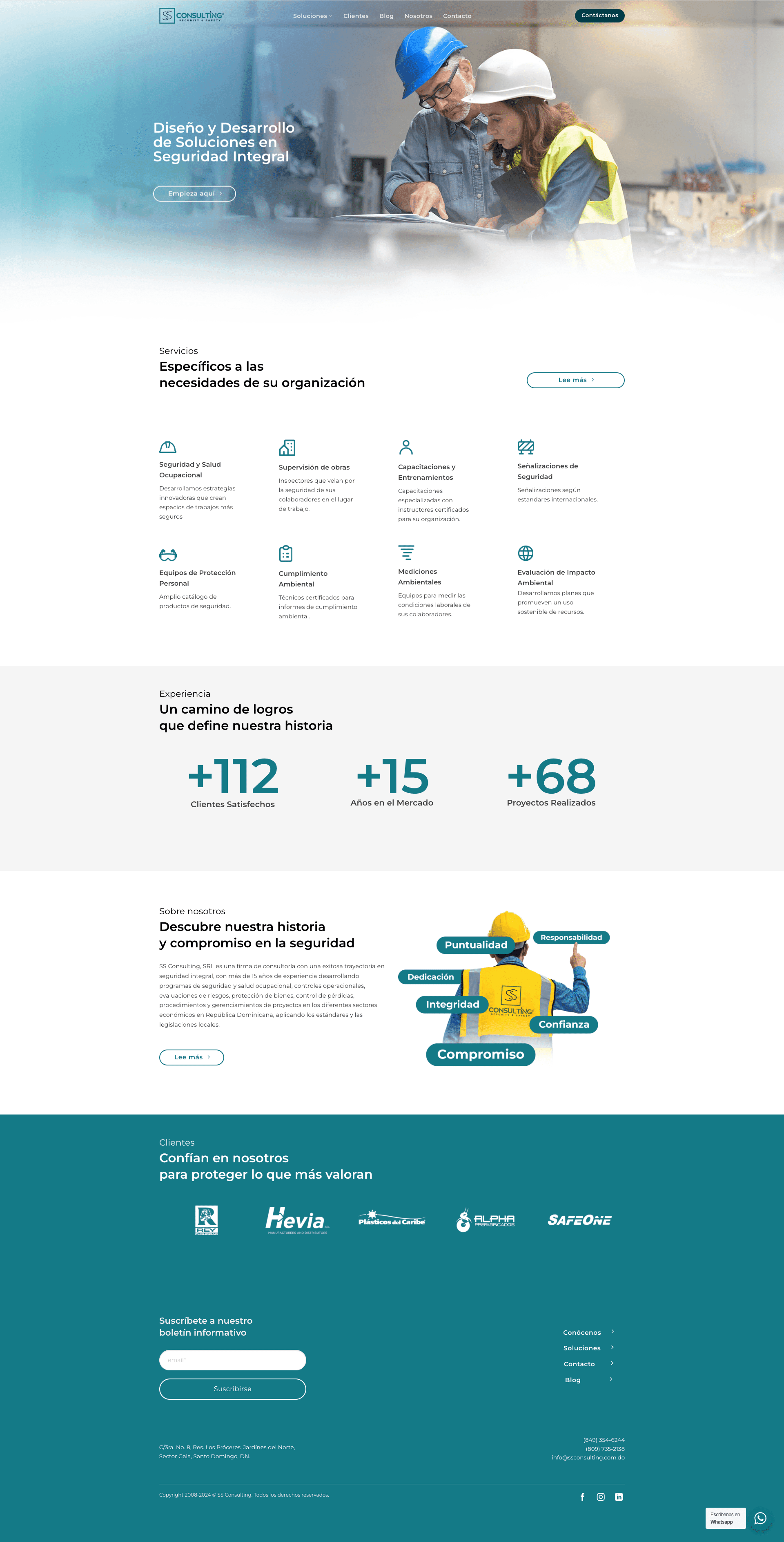 Sitio web de S&S Consulting por TAKUM — pantalla 1