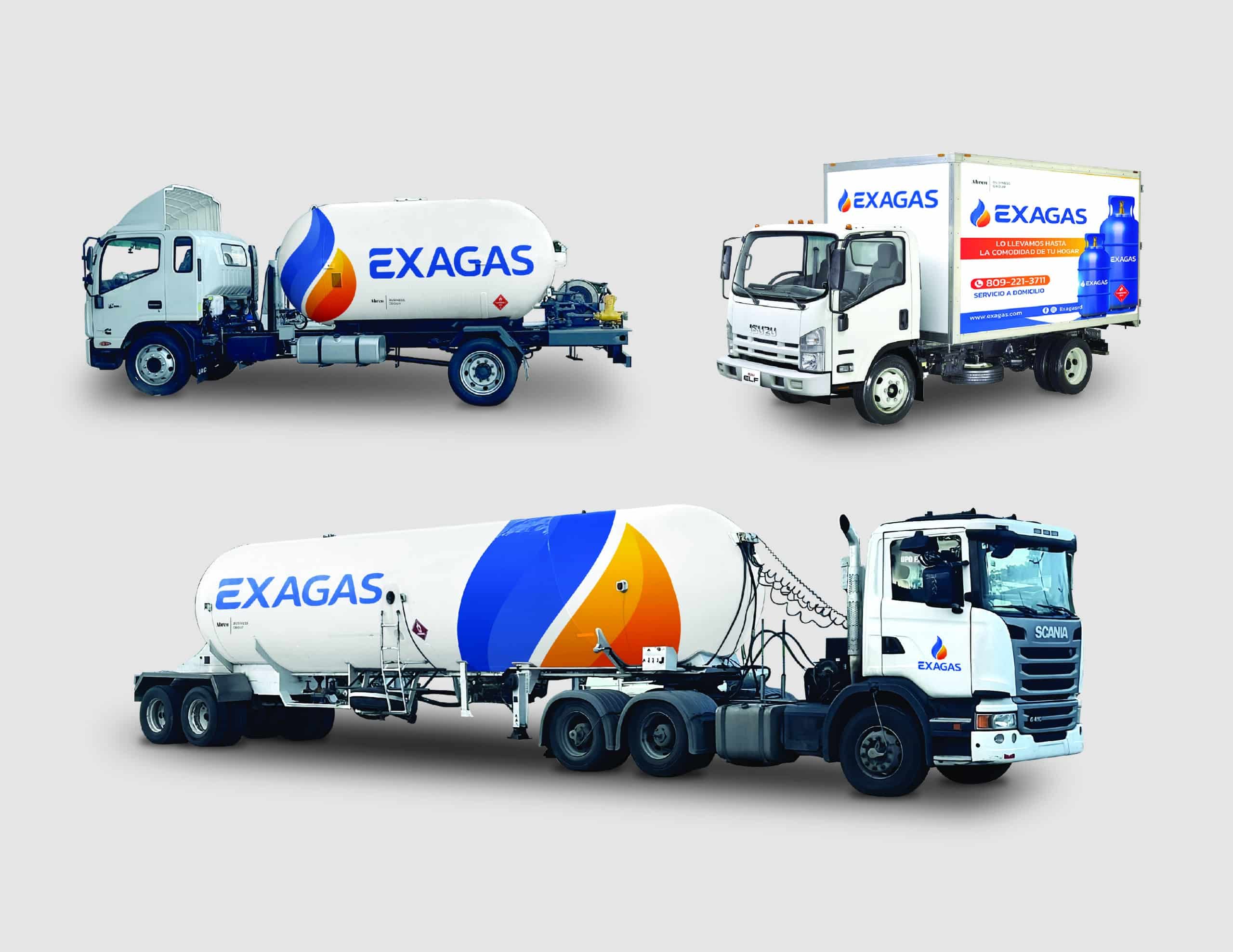 Sistema visual de EXAGAS — pieza 4 del branding por TAKUM