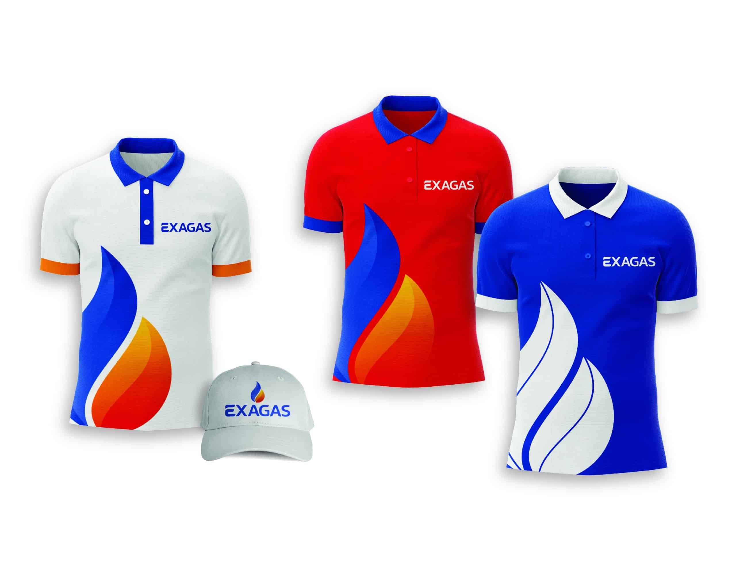 Sistema visual de EXAGAS — pieza 6 del branding por TAKUM