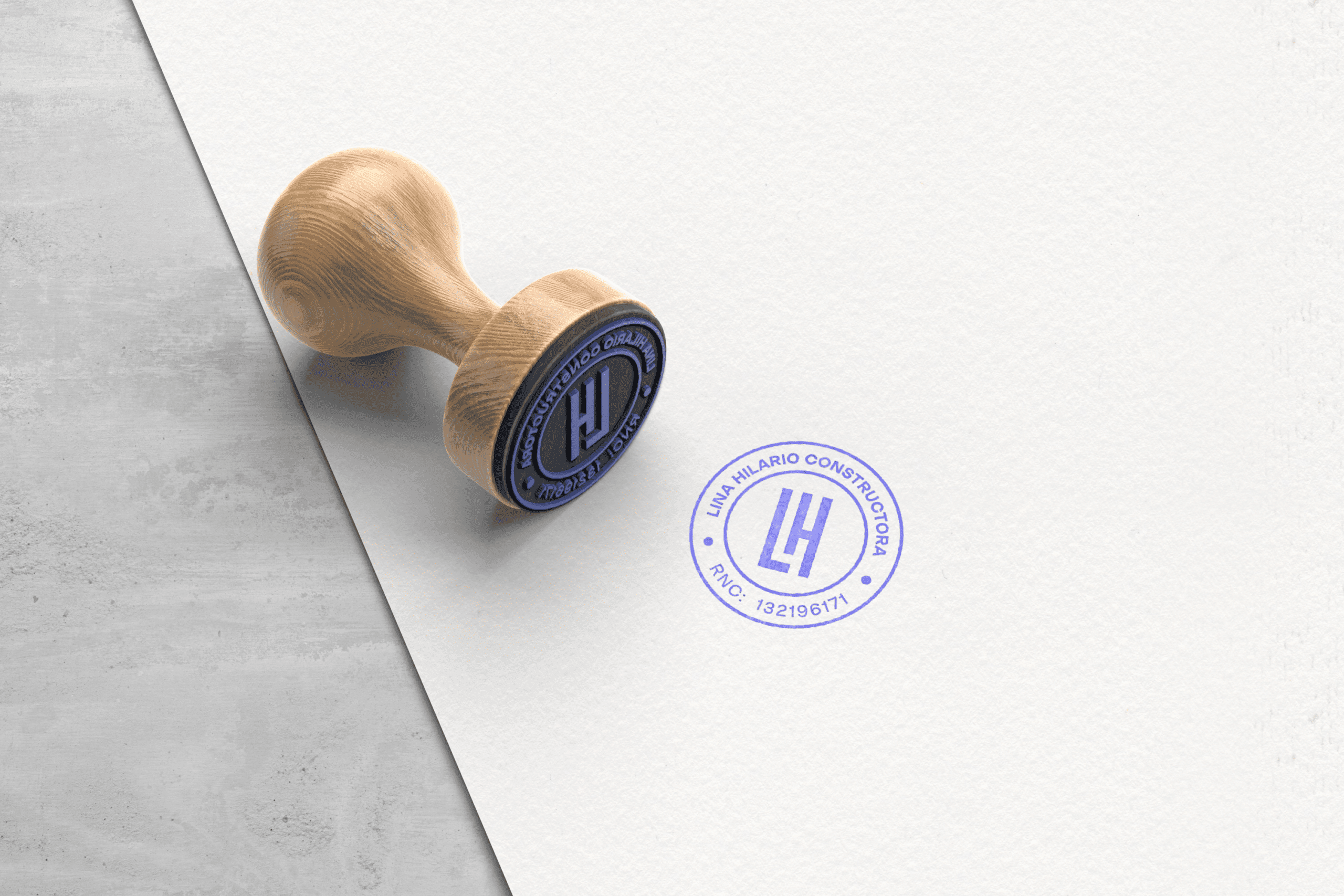 Sistema visual de Identidad Visual para Hilario Constructora — pieza 4 del branding por TAKUM
