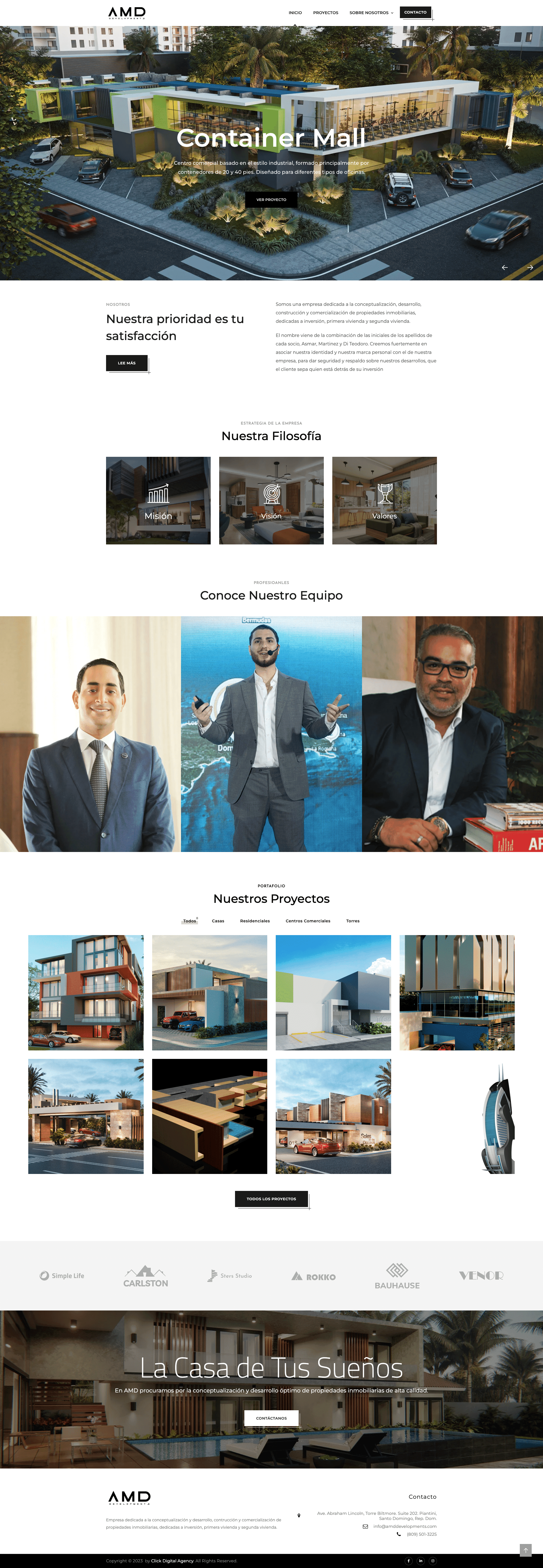 Sitio web de AMD Developments por TAKUM — pantalla 1