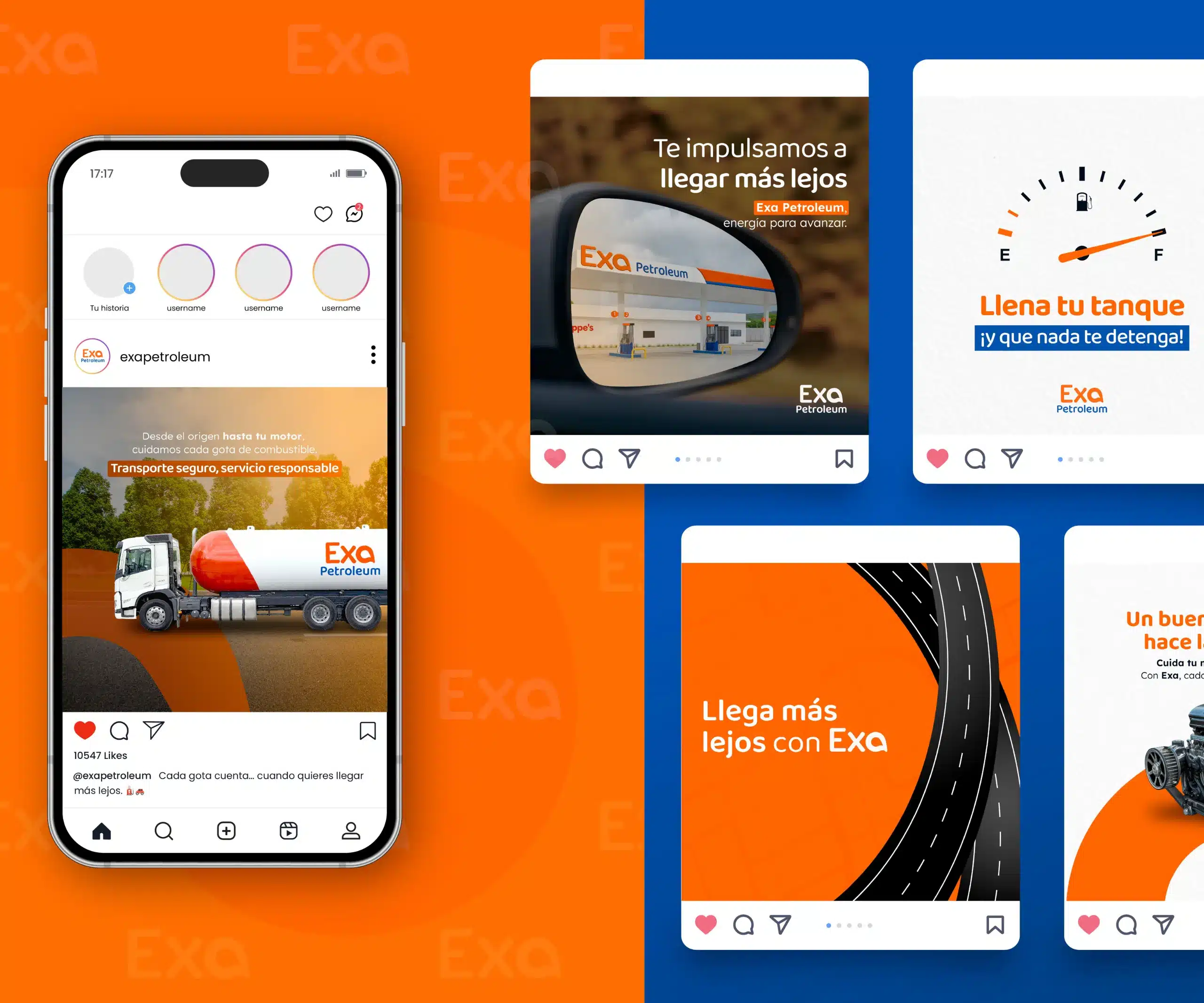 Sistema visual de Exa Petroleum — pieza 1 del branding por TAKUM