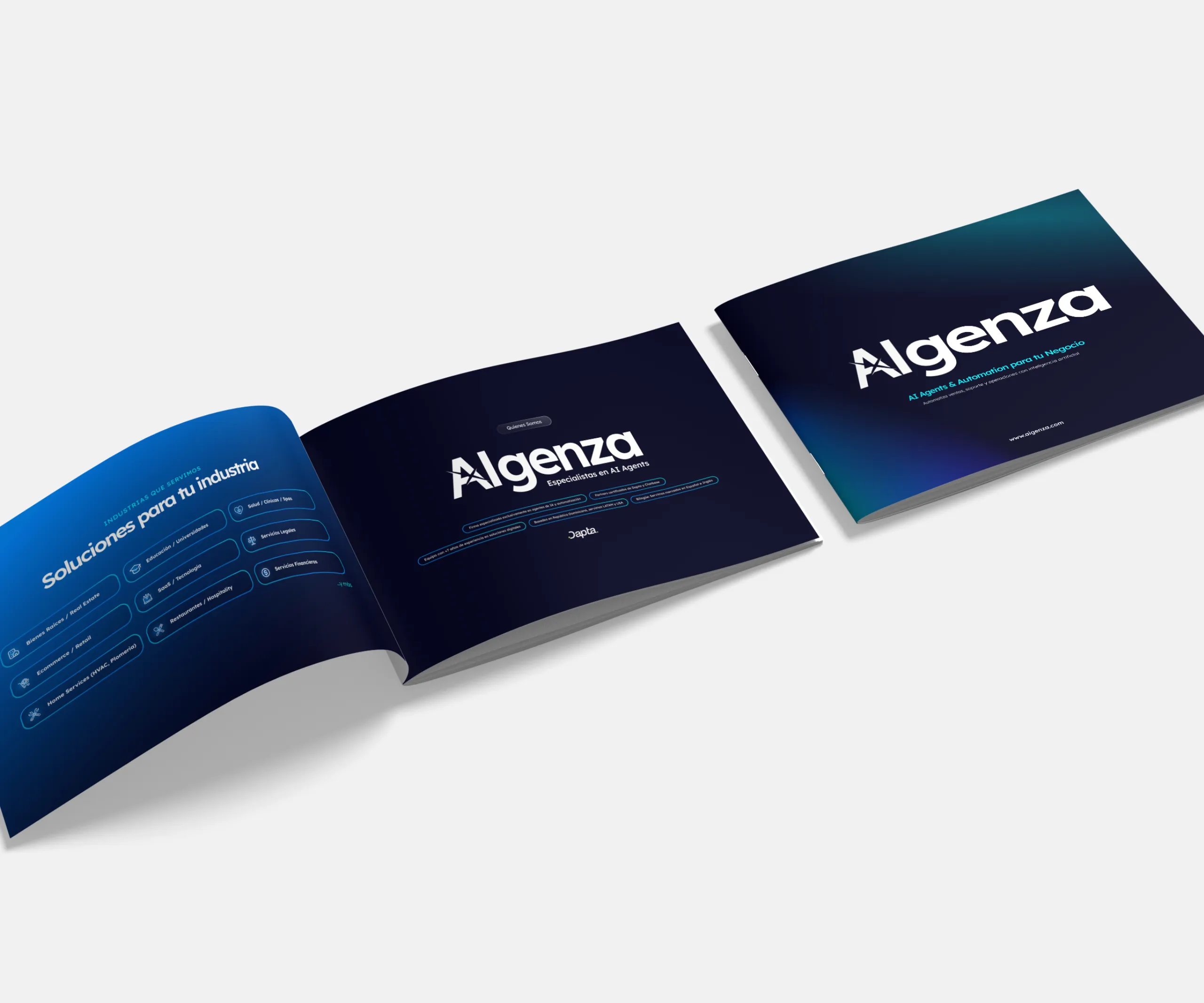 Sistema visual de Aigenza — pieza 6 del branding por TAKUM