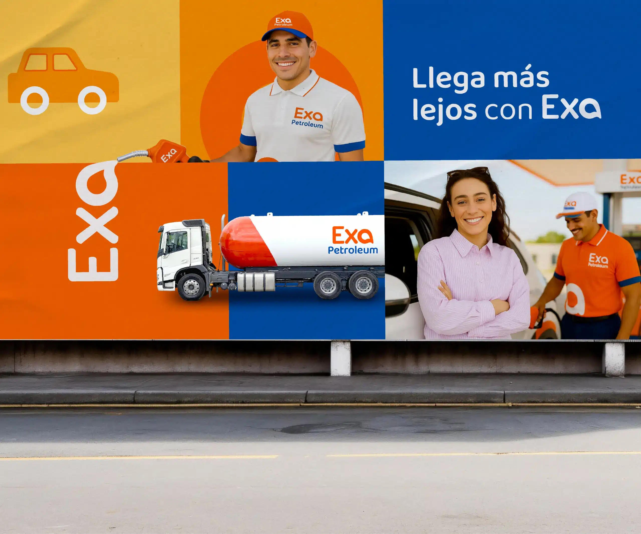 Sistema visual de Exa Petroleum — pieza 3 del branding por TAKUM