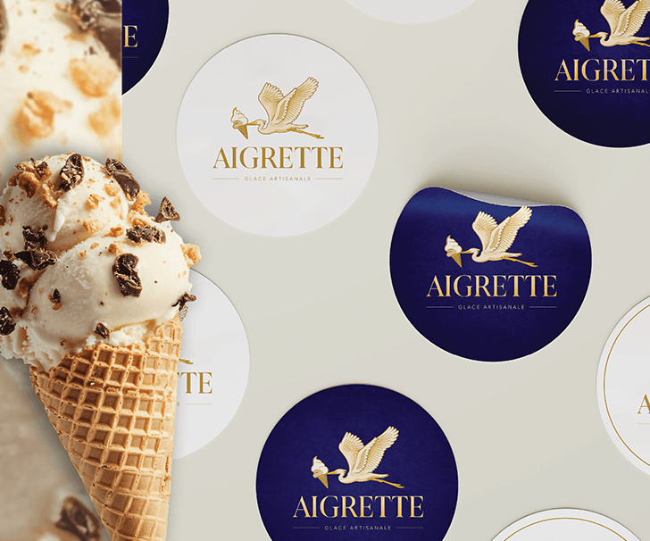 Sistema visual de Aigrette — pieza 1 del branding por TAKUM