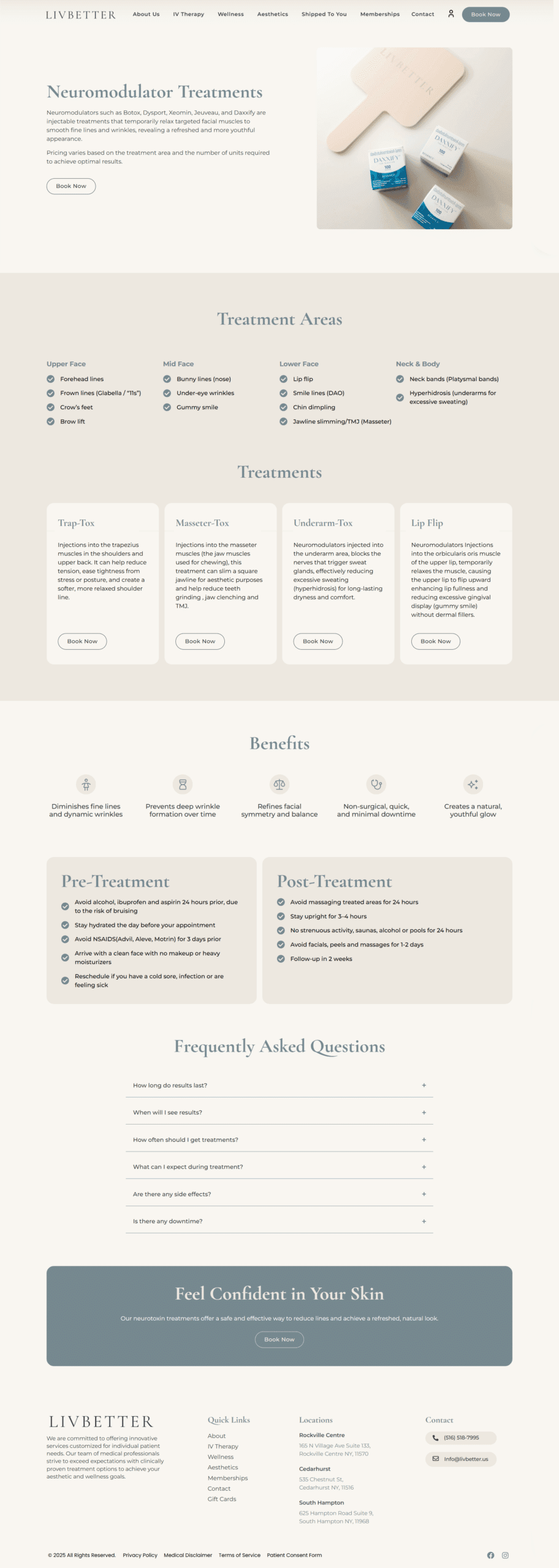 Vista del sitio de Liv Better — diseño web por TAKUM