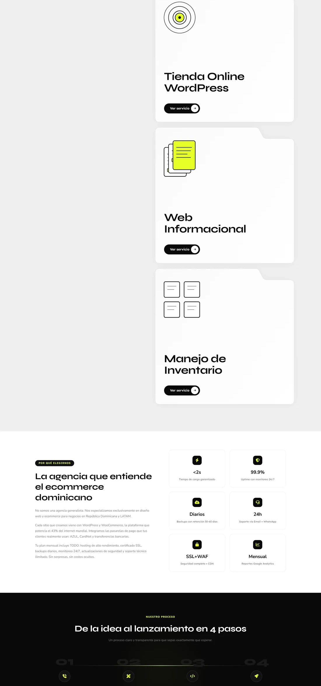 Página principal de Ecomally — diseño por TAKUM (parte 2)