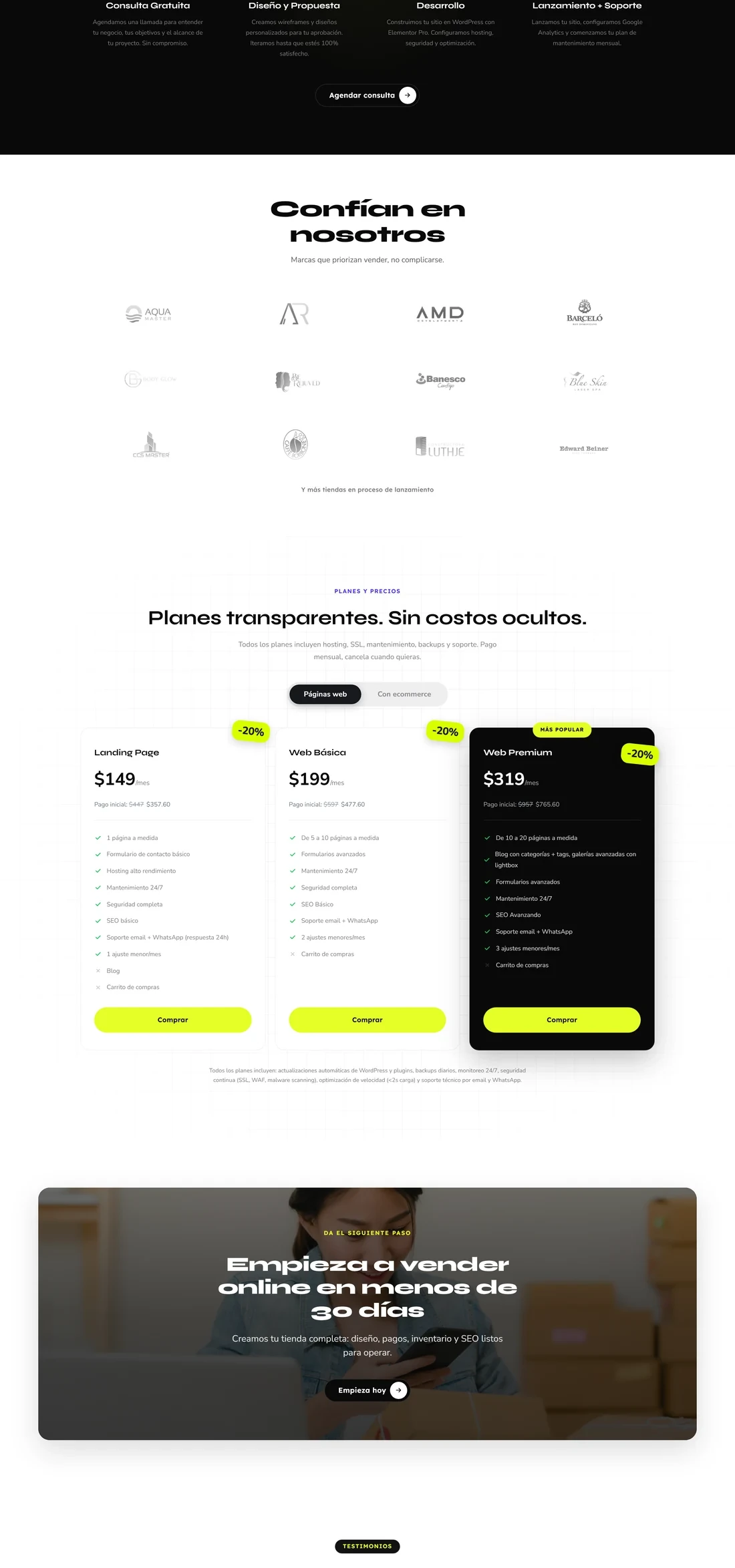 Página principal de Ecomally — diseño por TAKUM (parte 3)