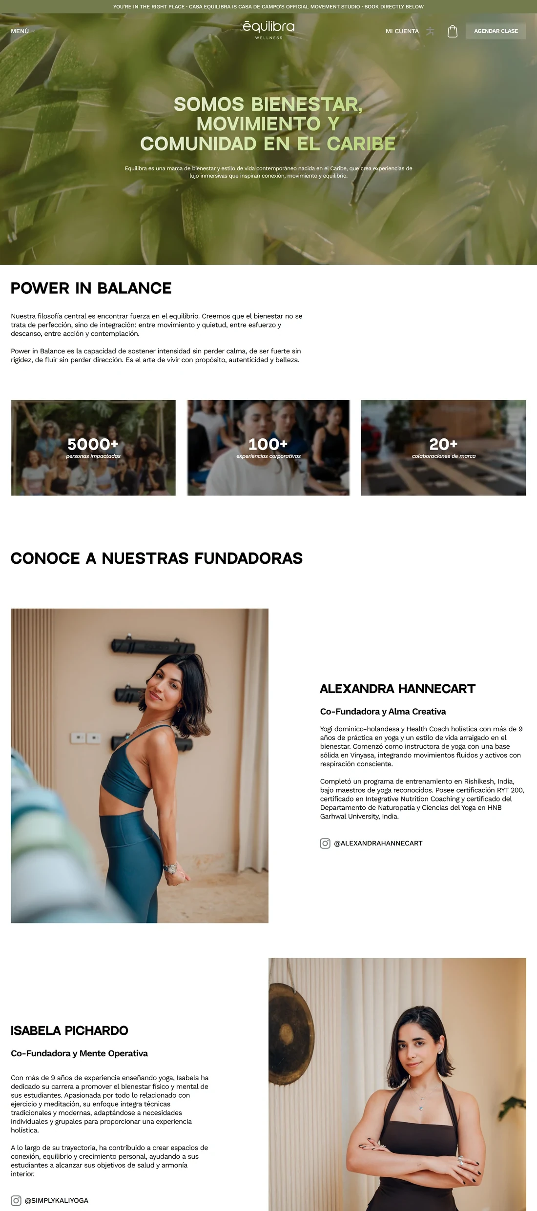 Quiénes somos de Equilibra Now — diseño web por TAKUM (parte 1)