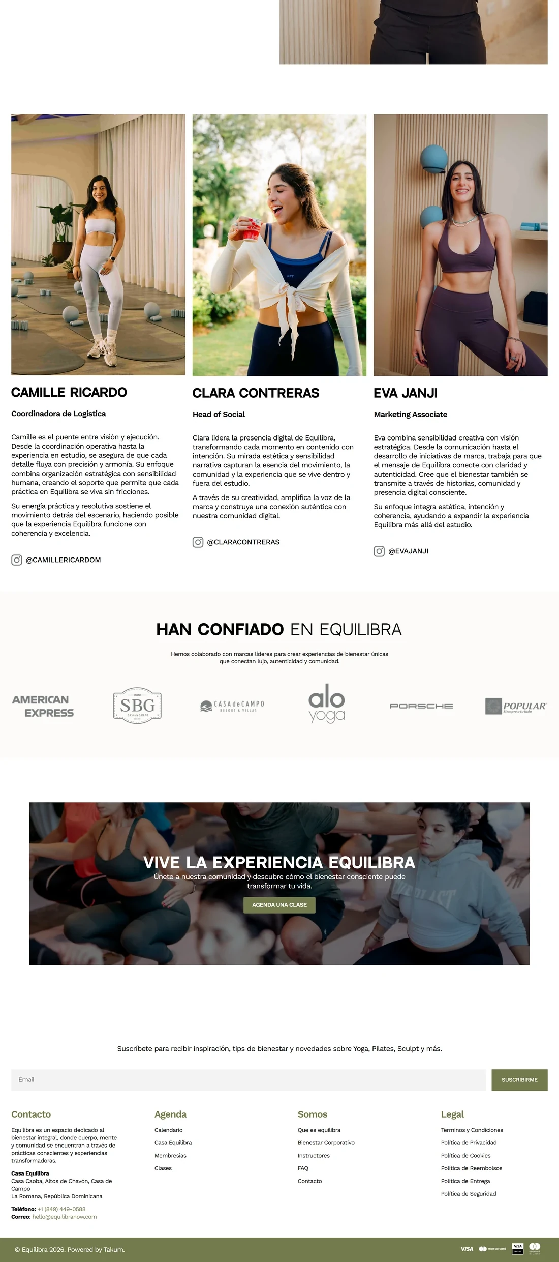 Quiénes somos de Equilibra Now — diseño web por TAKUM (parte 2)