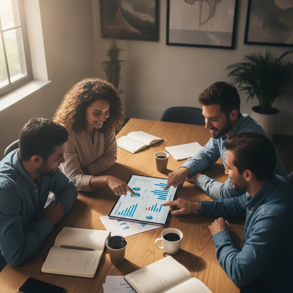 Tablero con gráficas para medir el marketing digital de un negocio dominicano