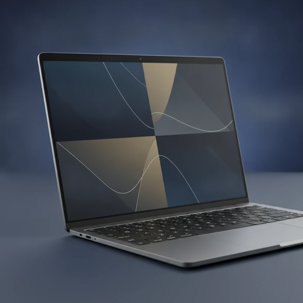 Diseñador web dominicano calculando cuánto cuesta una página web en República Dominicana frente a una laptop con gráficos de precios