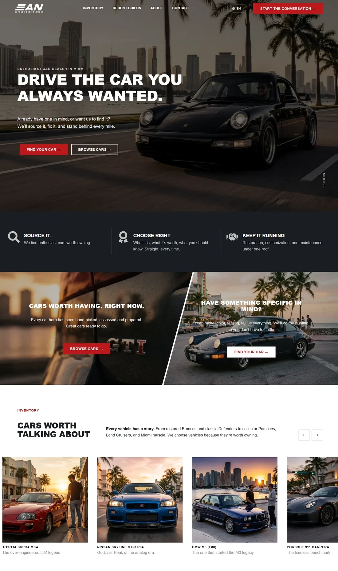Página principal de EAN — diseño web por TAKUM (parte 1)