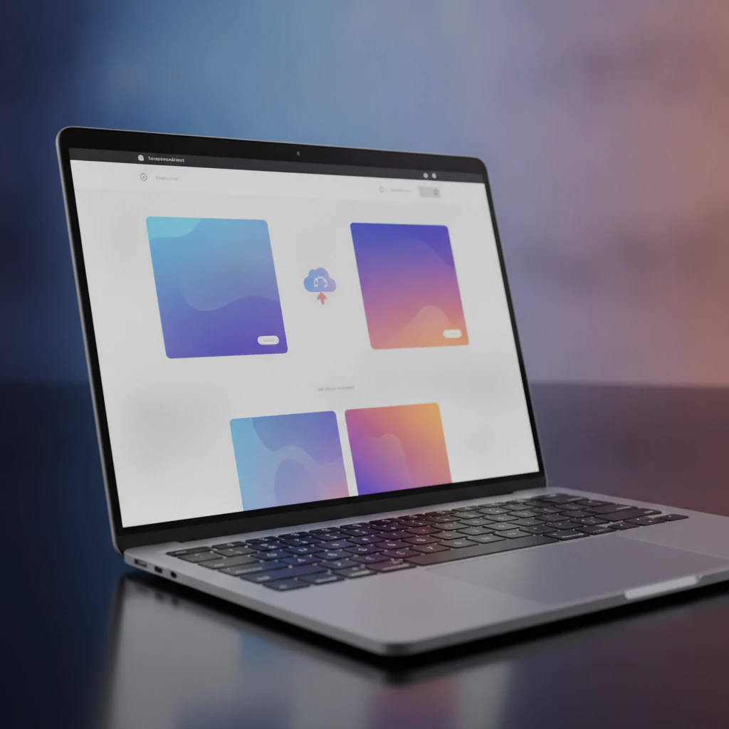 Emprendedora dominicana configurando su tienda online en Shopify desde una laptop